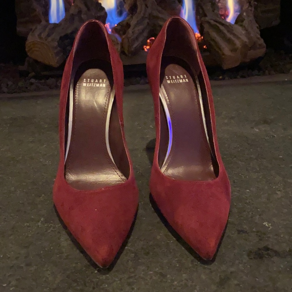 Stuart Weitzman Burgundy Pumps